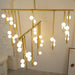 Brass Glass Drop Chandelier - DWHOME
