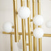 Brass Glass Drop Chandelier - DWHOME