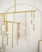 Brass Glass Drop Chandelier - DWHOME