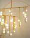 Brass Glass Drop Chandelier - DWHOME