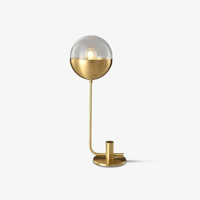 Brass Globular Table Lamp-DWHOME