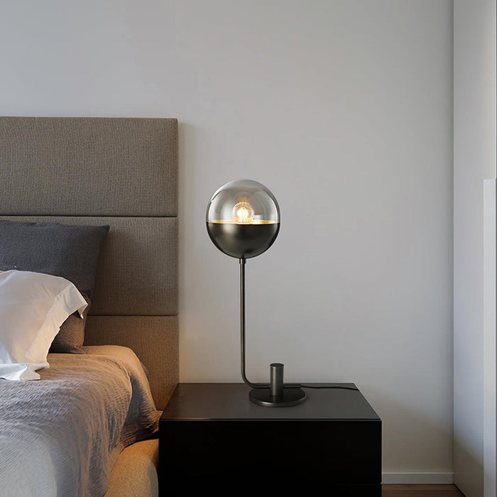 Brass Globular Table Lamp-DWHOME