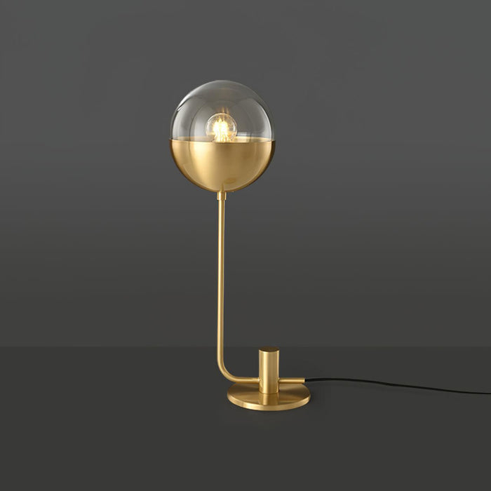 Brass Globular Table Lamp-DWHOME