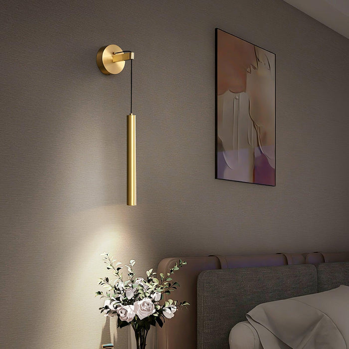 Brass Line Wall Light-DWHOME