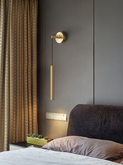 Brass Line Wall Light-DWHOME
