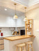 Brass Pleated Ceramic Pendant Lamp-DWHOME