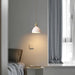 Brass Pleated Ceramic Pendant Lamp-DWHOME