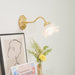 Brass Rose Wall Light-DWHOME