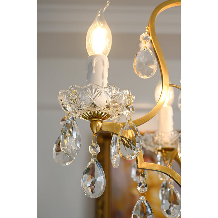 Brass Scrolls Chandelier-DWHOME