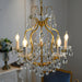 Brass Scrolls Chandelier-DWHOME