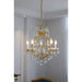 Brass Scrolls Chandelier-DWHOME