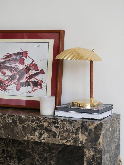 Brass Shell Table Lamp - DWHOME
