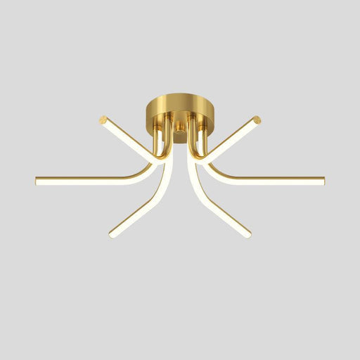 Brass Starbursts Ceiling Lamp-DWHOME