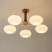 Brass Wooden Persimmon Chandelier-DWHOME