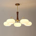 Brass Wooden Persimmon Chandelier-DWHOME