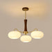 Brass Wooden Persimmon Chandelier-DWHOME