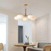 Brass Wooden Persimmon Chandelier-DWHOME