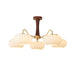 Brass Wooden Persimmon Chandelier-DWHOME
