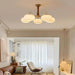 Brass Wooden Persimmon Chandelier-DWHOME