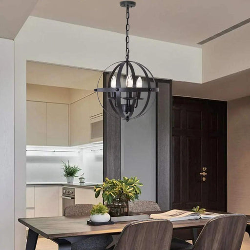 Brielle Vintage Drum Chandelier-DWHOME