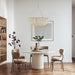 Lana Wood Beaded Chandelier-DWHOME