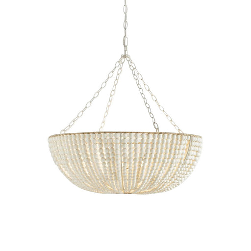 Lana Wood Beaded Chandelier-DWHOME