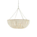 Lana Wood Beaded Chandelier-DWHOME