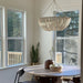 Lana Wood Beaded Chandelier-DWHOME