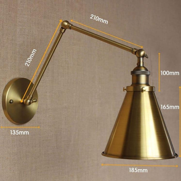 Bronberg Vintage Twin-arm Wall Lamp - DWHOME