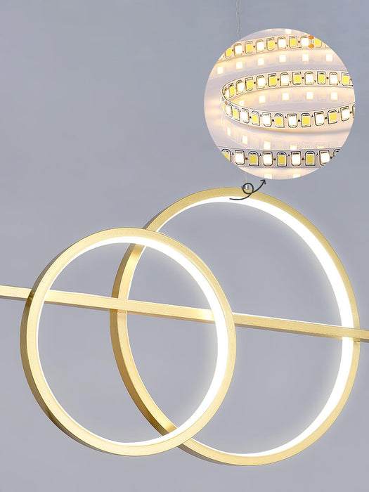 Brooklyn Double Circle Chandelier - DWHOME