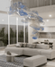 Brush Art Glass Chandelier
