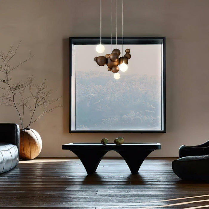 Bubble Wood Balls Chandelier - DWHOME