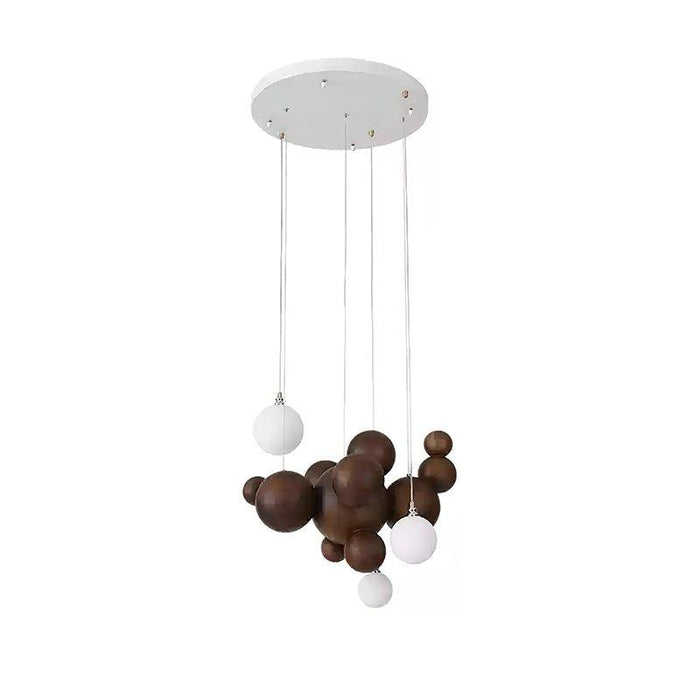 Bubble Wood Balls Chandelier - DWHOME