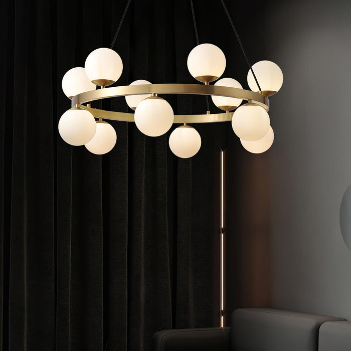 Bubbles Brass Ring Chandelier - DWHOME