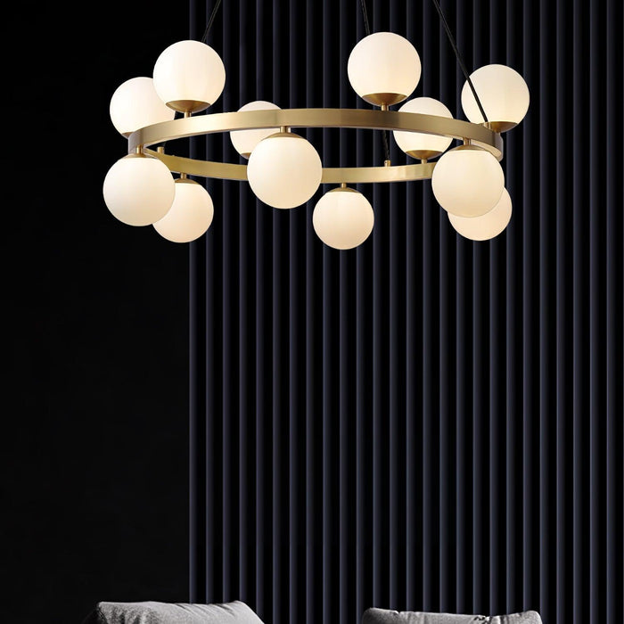 Bubbles Brass Ring Chandelier - DWHOME