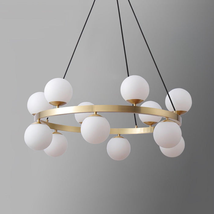 Bubbles Brass Ring Chandelier - DWHOME
