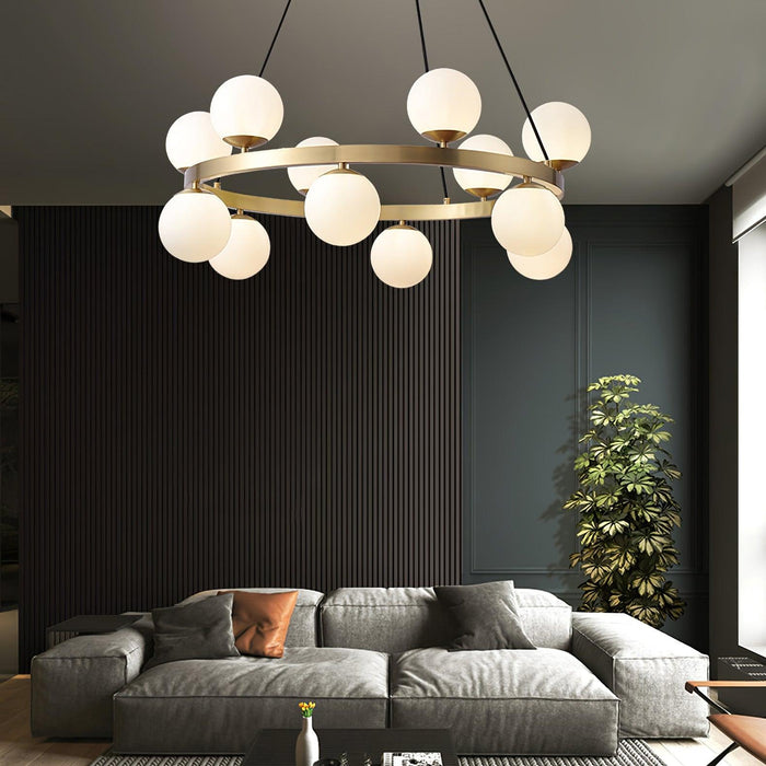 Bubbles Brass Ring Chandelier - DWHOME