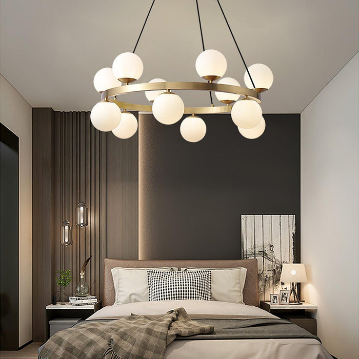 Bubbles Brass Ring Chandelier - DWHOME