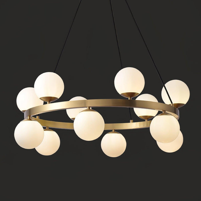 Bubbles Brass Ring Chandelier - DWHOME