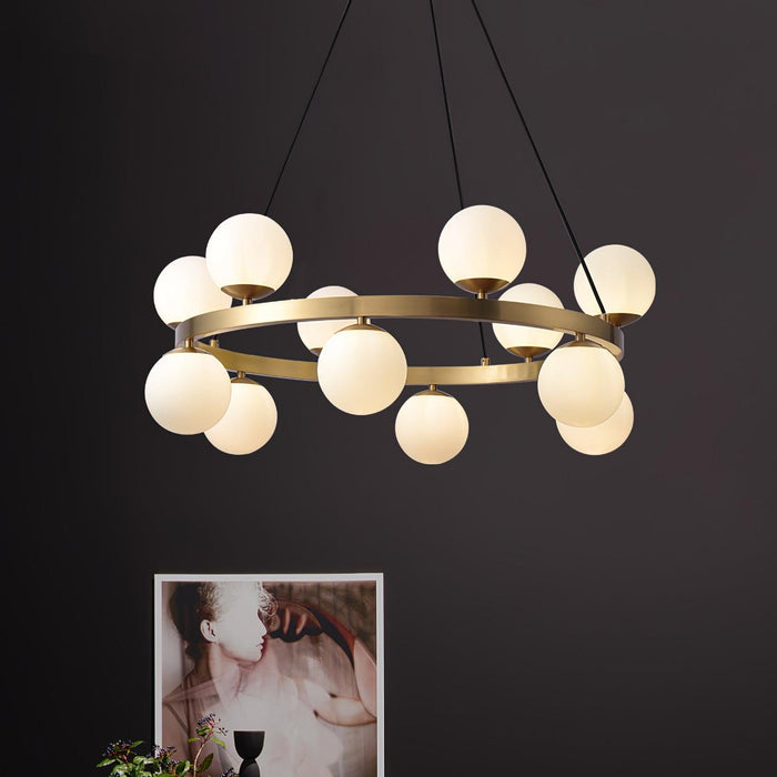 Bubbles Brass Ring Chandelier - DWHOME