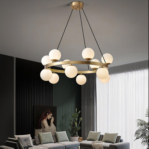 Bubbles Brass Ring Chandelier - DWHOME