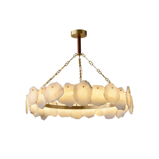 Burton Marble Round Chandelier-DWHOME