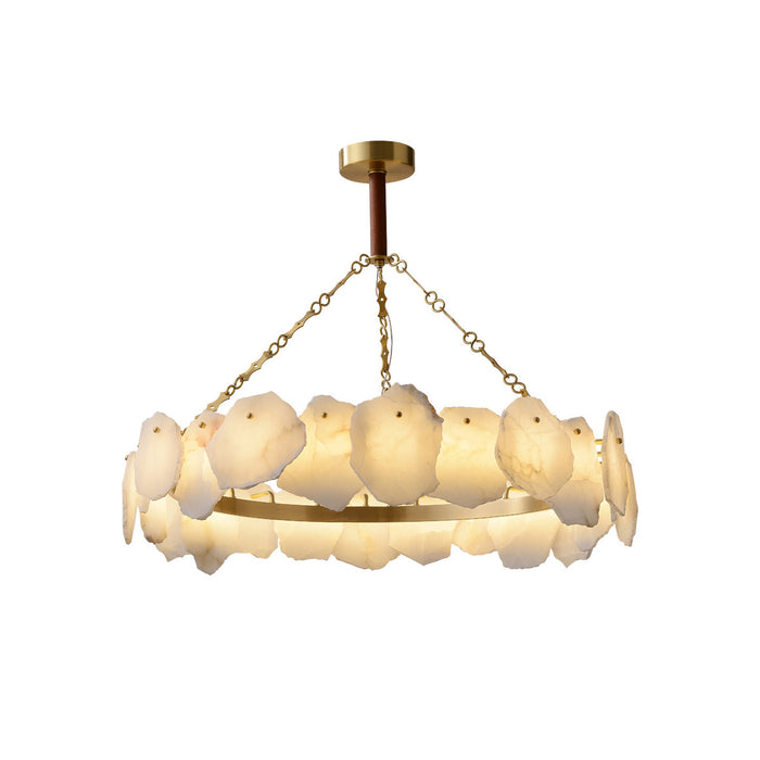 Burton Marble Round Chandelier-DWHOME