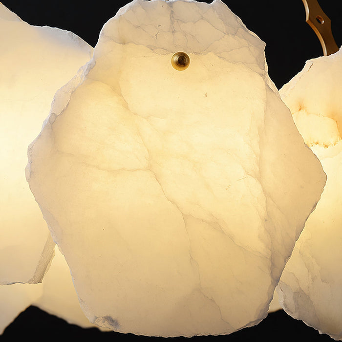 Burton Marble Round Chandelier-DWHOME