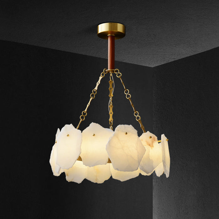 Burton Marble Round Chandelier-DWHOME