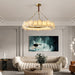 Burton Marble Round Chandelier-DWHOME