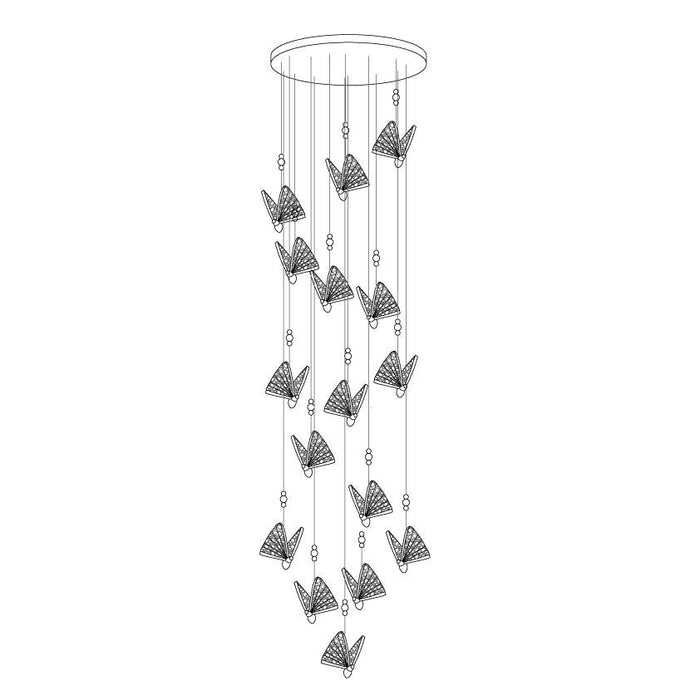 Butterfly Pendant Light-DWHOME