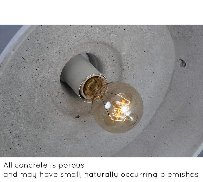 Presto Concrete Fluted Pendant Light - DWHOME