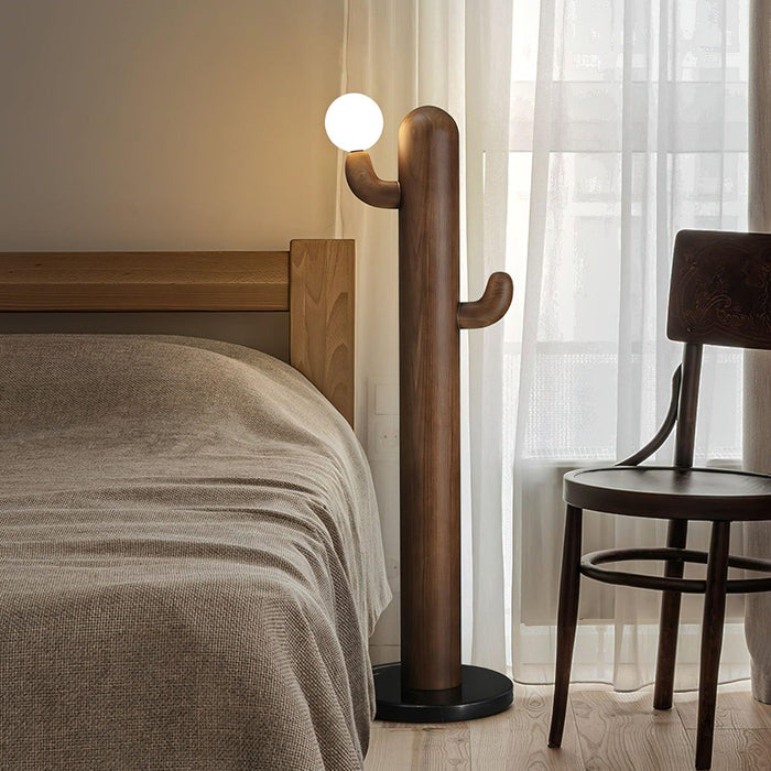 Cactus Wood Floor Lamp-DWHOME