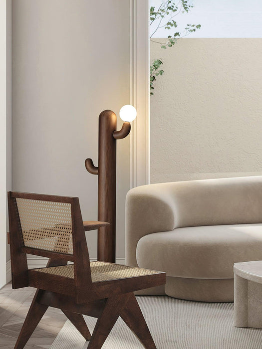 Cactus Wood Floor Lamp-DWHOME